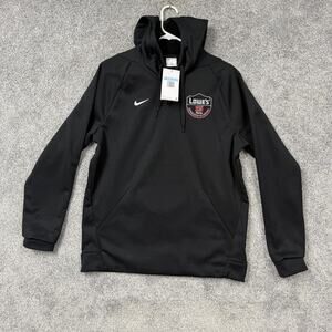 Nike Therma-FIT Fleece Pullover Hoodie Mens M Black Lowes 25 Years Training NWT